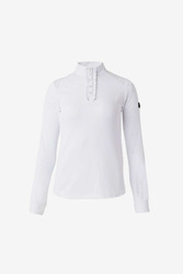 Horze Sianna Damen Turniershirt mit Spitzenschultern und langen Ärmeln