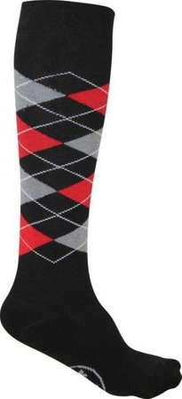 Reitsocken York Karo Kniestrümpfe