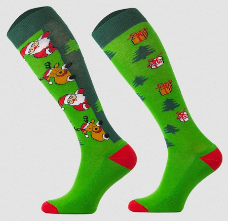 Podkolanówki Comodo świąteczne