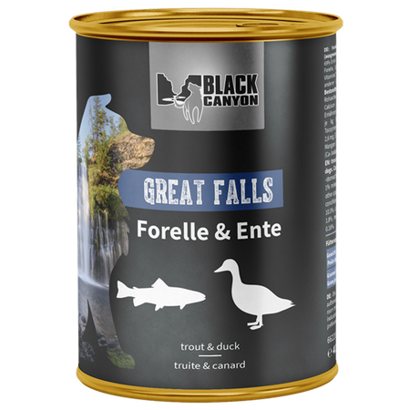 BLACK CANYON "Great Falls" Forelle & Ente 410 g