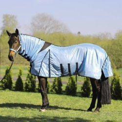 York Fliegendecke mit Halsteil hellblau