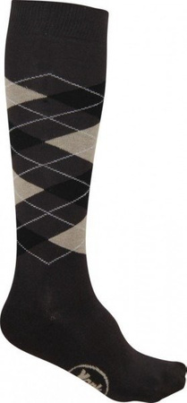 Reitsocken York Karo Kniestrümpfe