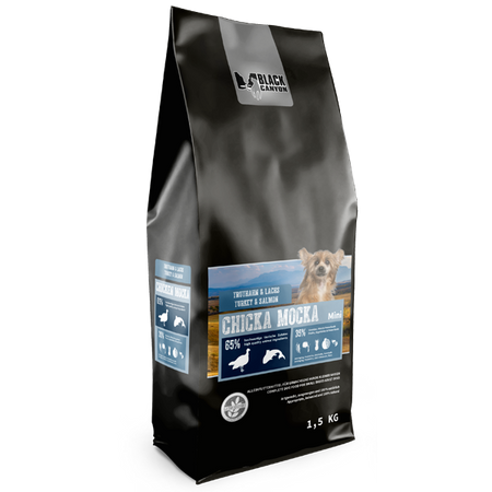 Karma sucha dla psa Black Canyon Chicka Mocka Mini Indyk i Łosoś 1,5 kg