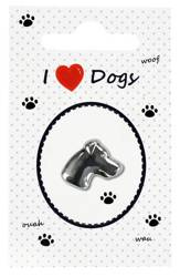 Przypinka w opakowaniu HR I love dogs