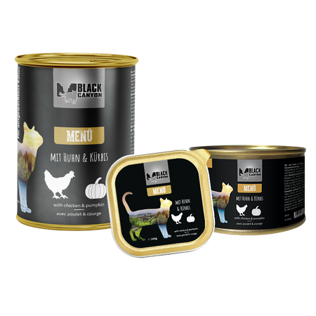 Menü mit Huhn & Kürbis 200 g