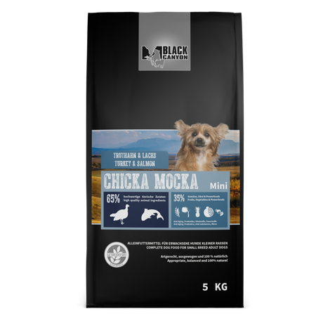 Karma sucha dla psa Black Canyon Chicka Mocka Mini Indyk i Łosoś 1,5 kg
