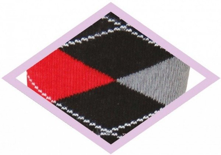 Reitsocken York Karo Kniestrümpfe