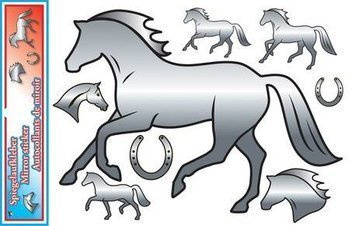 Naklejki lustrzane HR z końmi