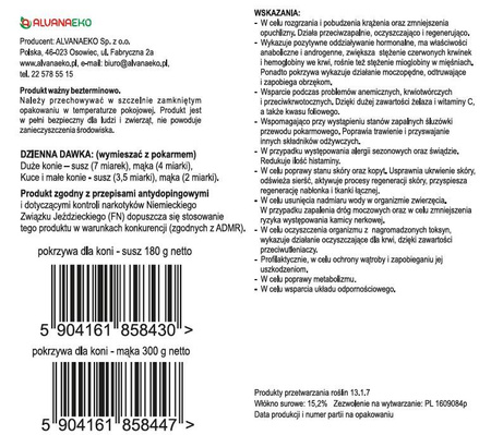 Pokrzywa Alvanaeko susz