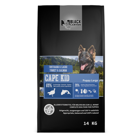Karma sucha dla szczeniąt Black Canyon Cape Kid Indyk i Łosoś 5 kg