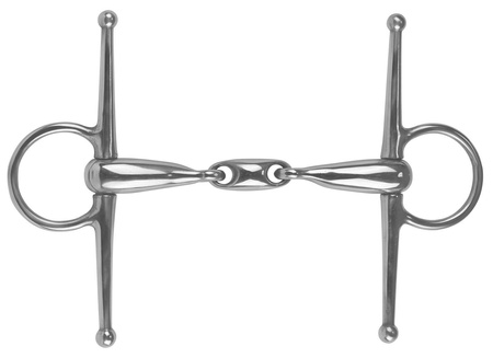 Wędzidło York z wąsami podwójnie łamane puste 18 mm