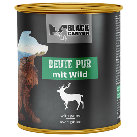 BLACK CANYON "Beute Pur" mit Wild 820 g